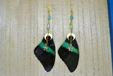 “Fluttering Peacock” Earrings