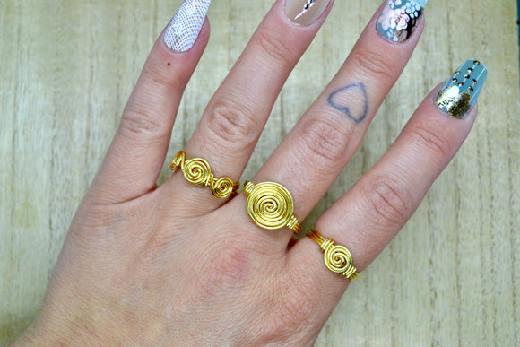 “Golden Spirals” Ring